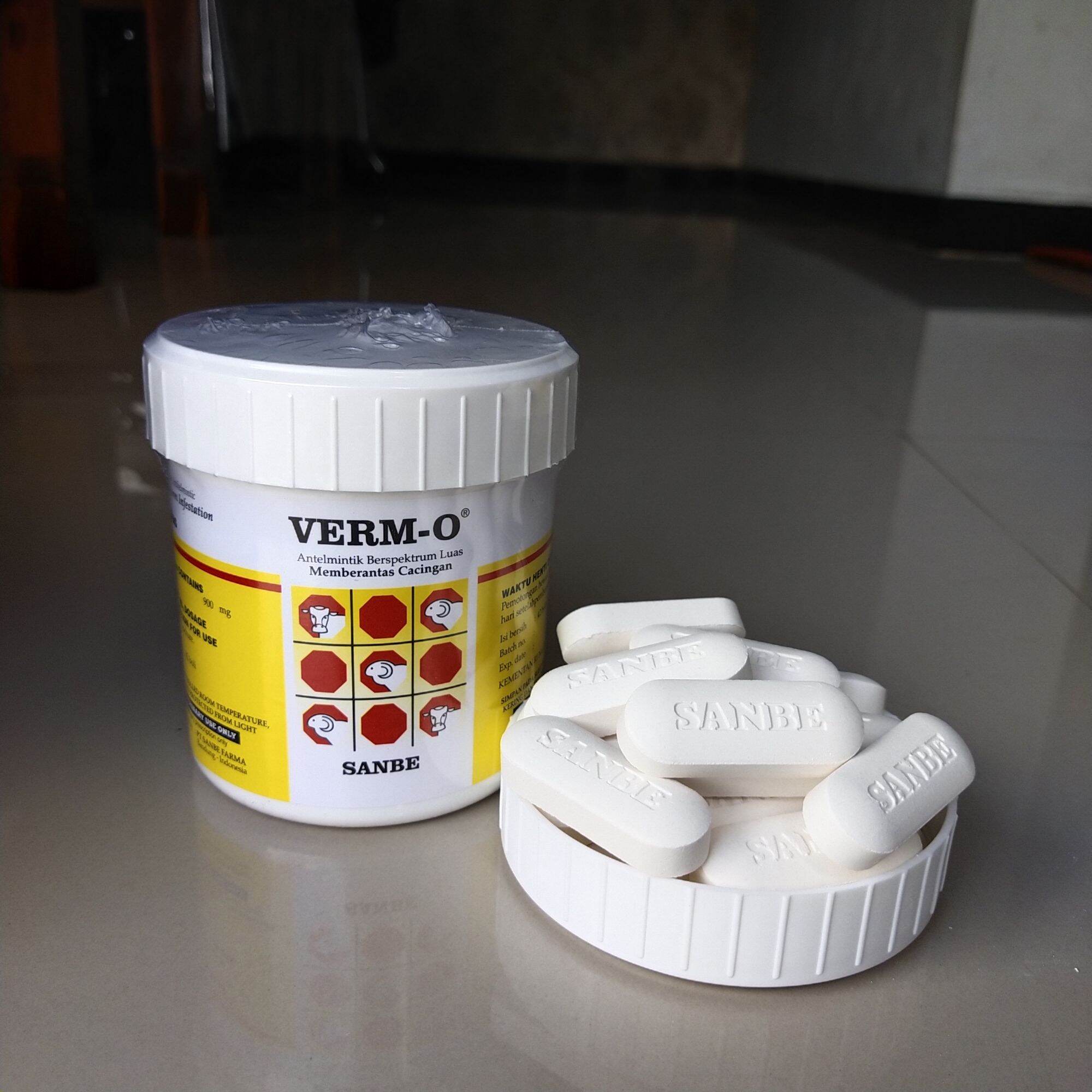 Verm 1 VERM O 1 BOLUS - SANBE HEWAN TERNAK - OBAT CACING GELANG, PITA, PARU ...
