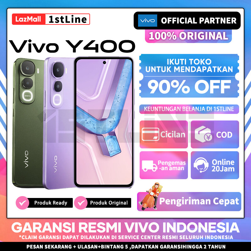 HP Vivo Y400 (8/128GB)(8/2568GB) - 6000mAh battery, IP68/69 waterproof extreme, 50MP Sony camera Harga  3,199,000 Ringgit*Penghantaran Percuma