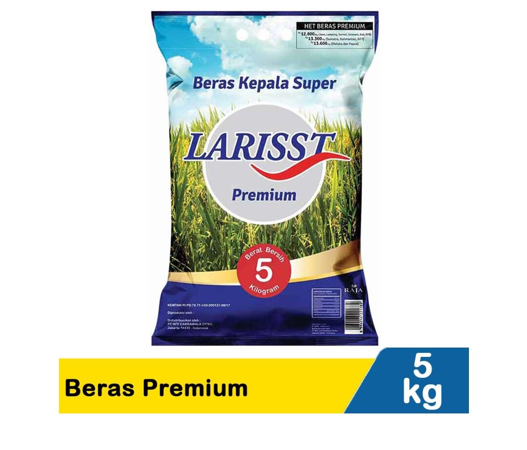 Larisst Beras Premium Beras Kepala Super 5kg Lazada Indonesia