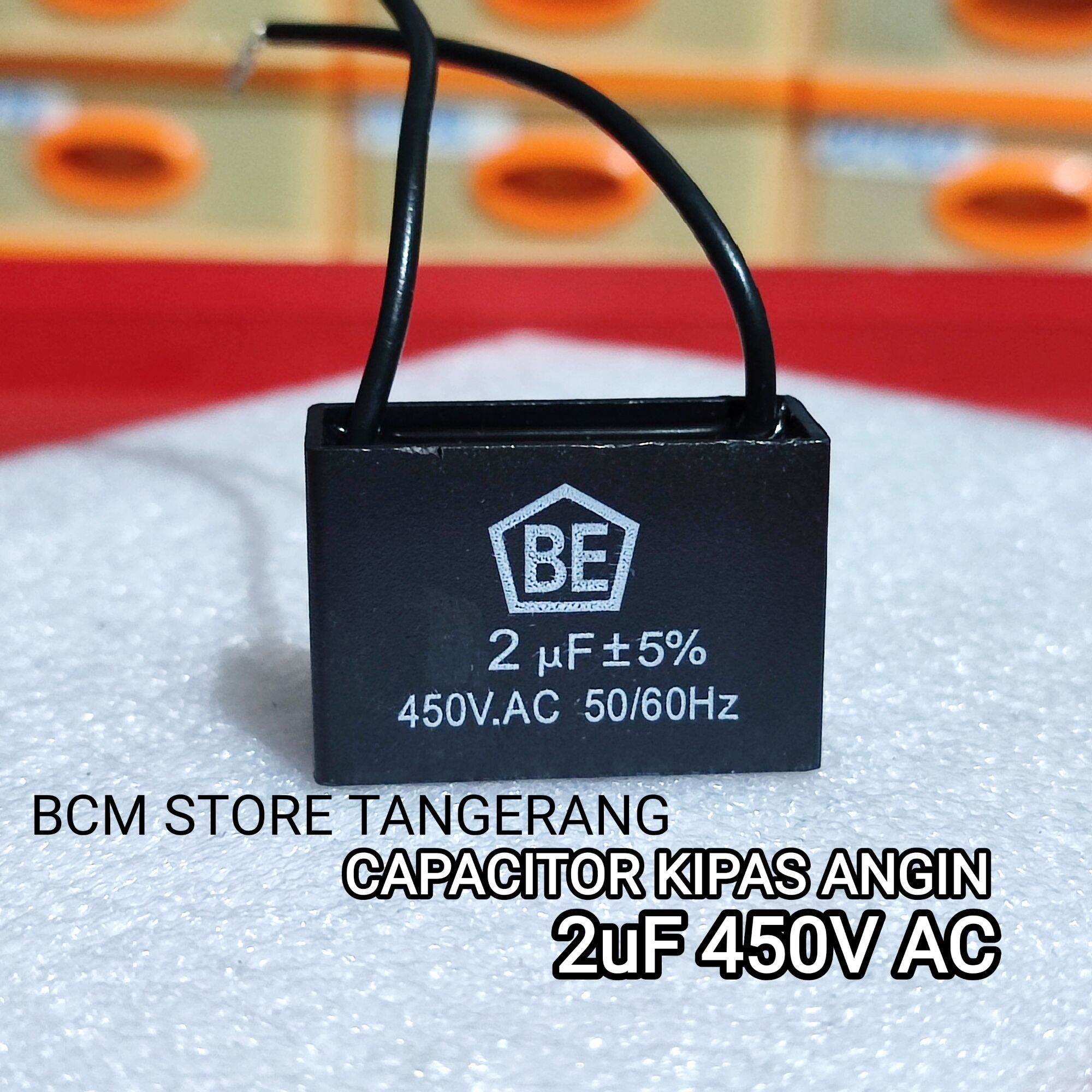 KAPASITOR KOTAK KIPAS ANGIN POMPA AIR 2UF 450V 2 UF 450 VOLT CBB61