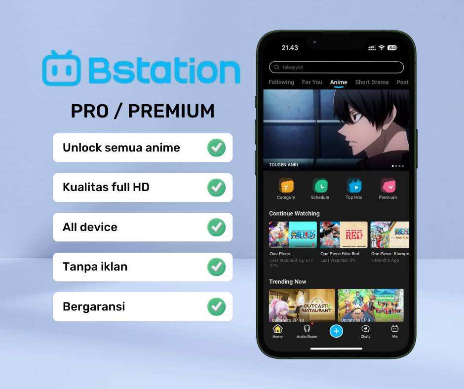 BSTATION PRO PREMIUM FULL HD BERGARANSI Harga 10,000 rupiah*Gratis Ongkir