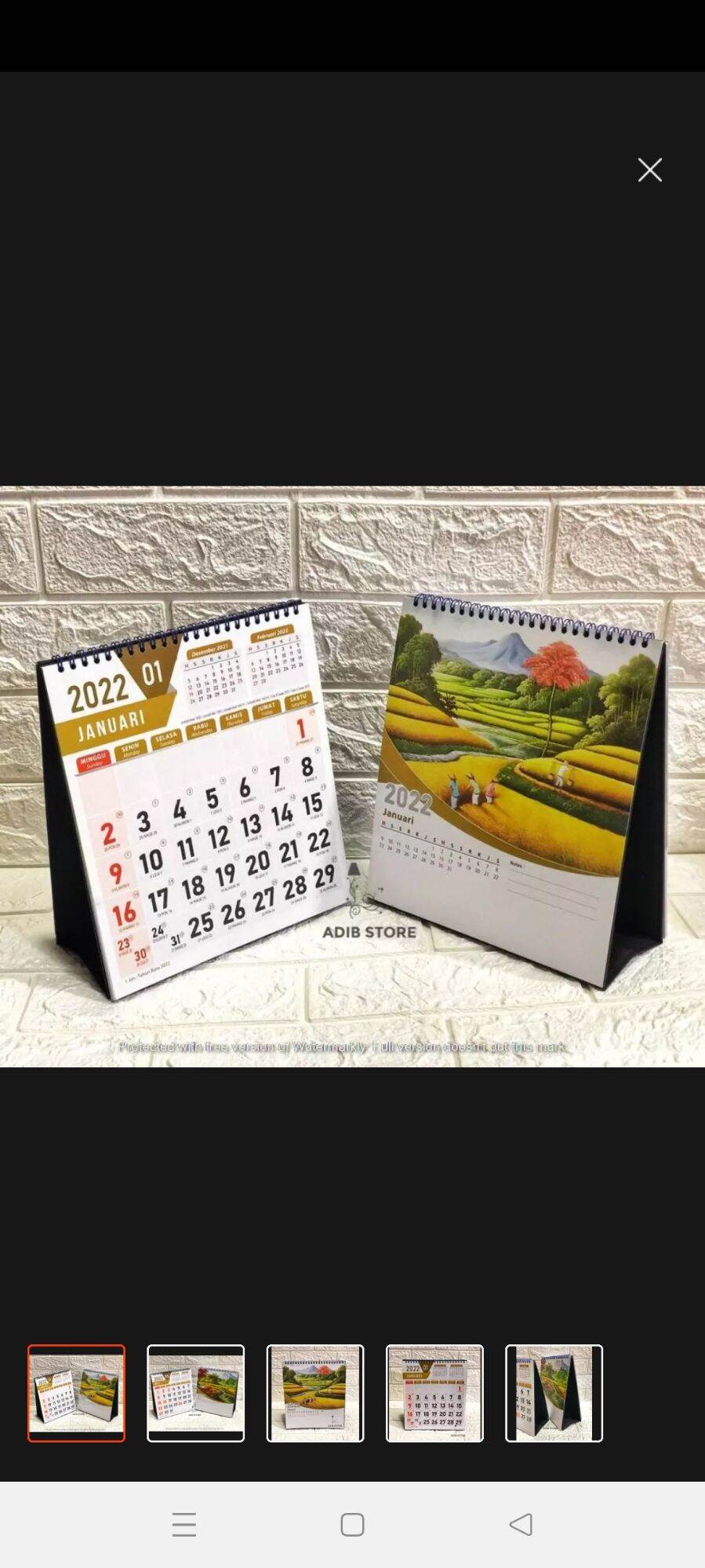 Kalender Meja 2022 | Lazada Indonesia