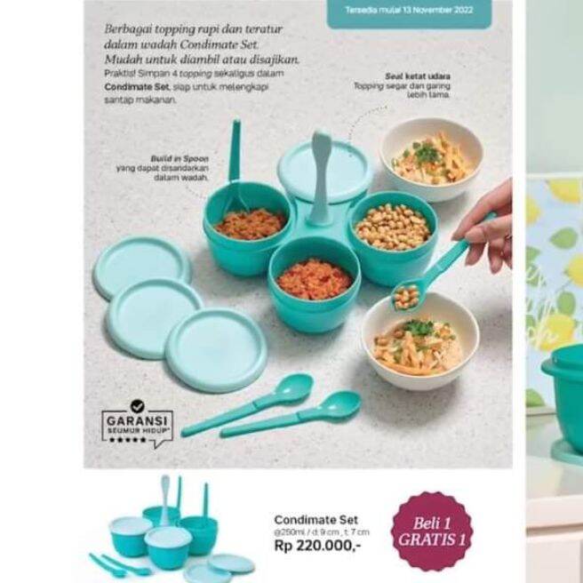 TUPPERWARE CONDIMATE SET | Lazada Indonesia