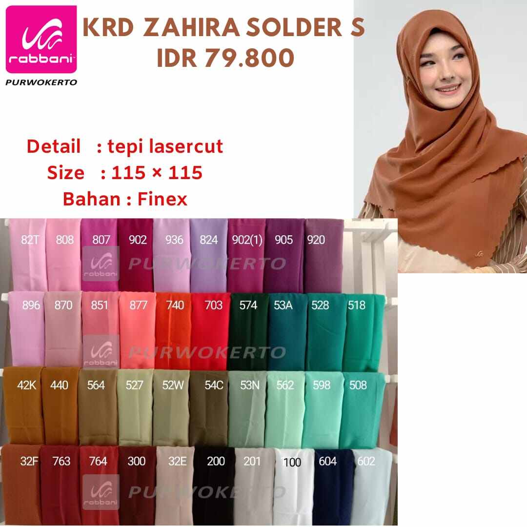 Jual Kerudung Segiempat Rabbani Zahira 