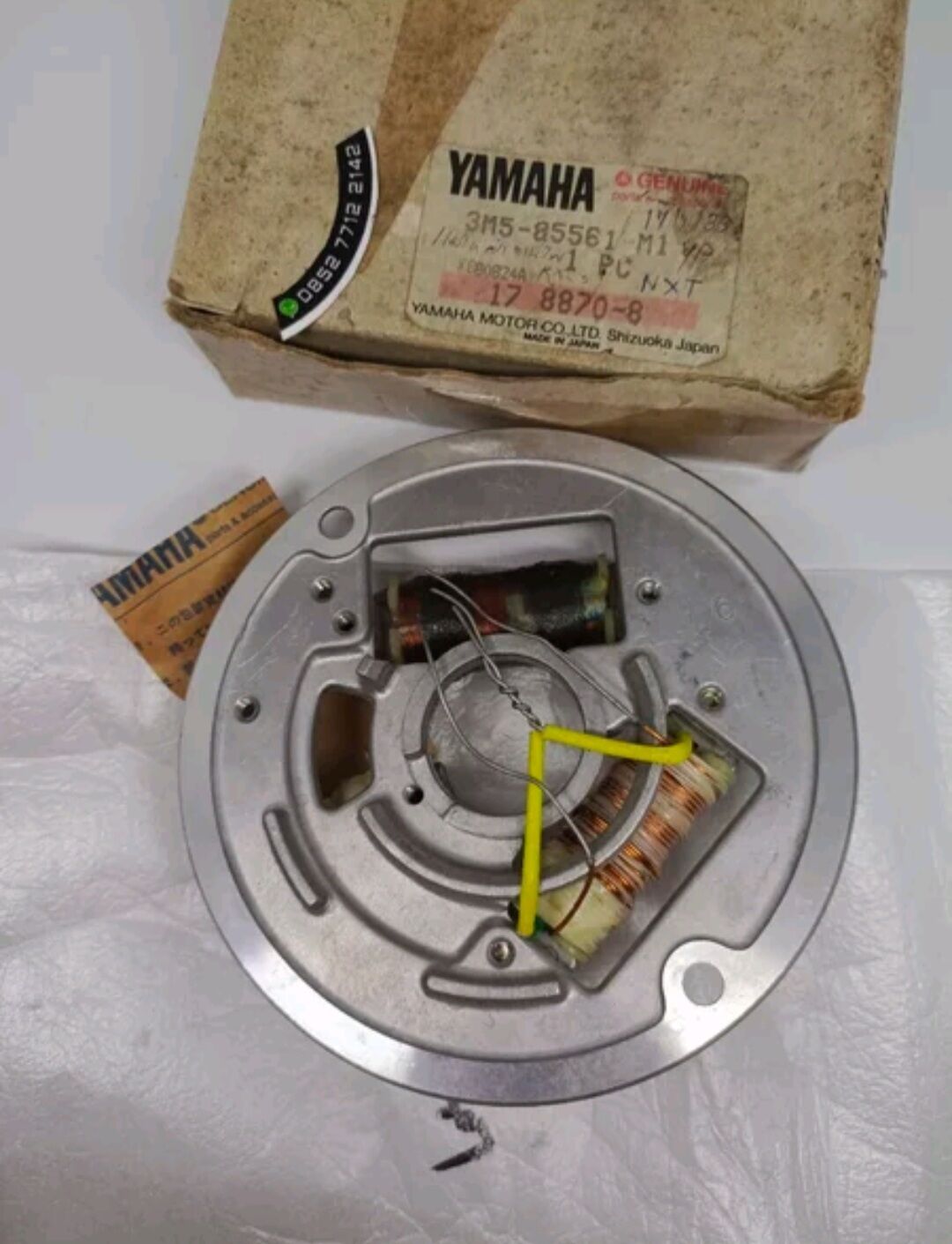 Spul Assy spull komplit spoll cdi api jalan lampu 3M5 14L rxk rx135 Rxk 135 1981 rxking 83 Rx king kobra Cobra 1983-1994 Original Yamaha Japan Harga 9,157,483 rupiah*Gratis Ongkir