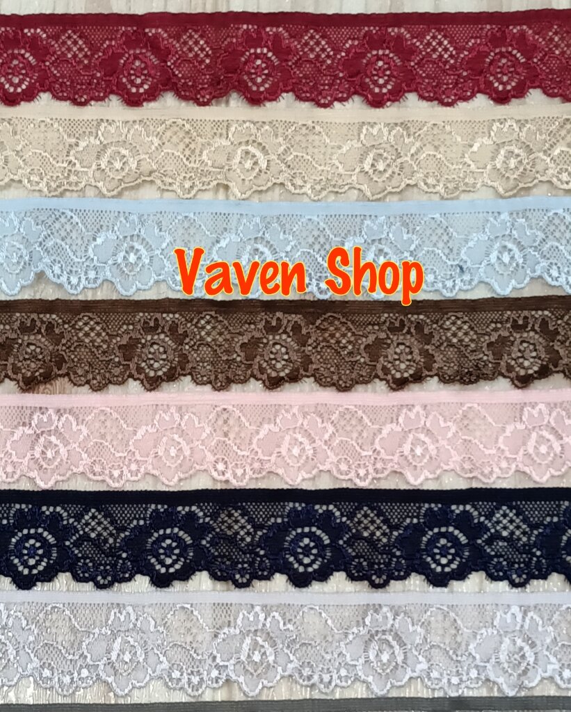 Renda Stretch/Elastis Kecil per 1 meter