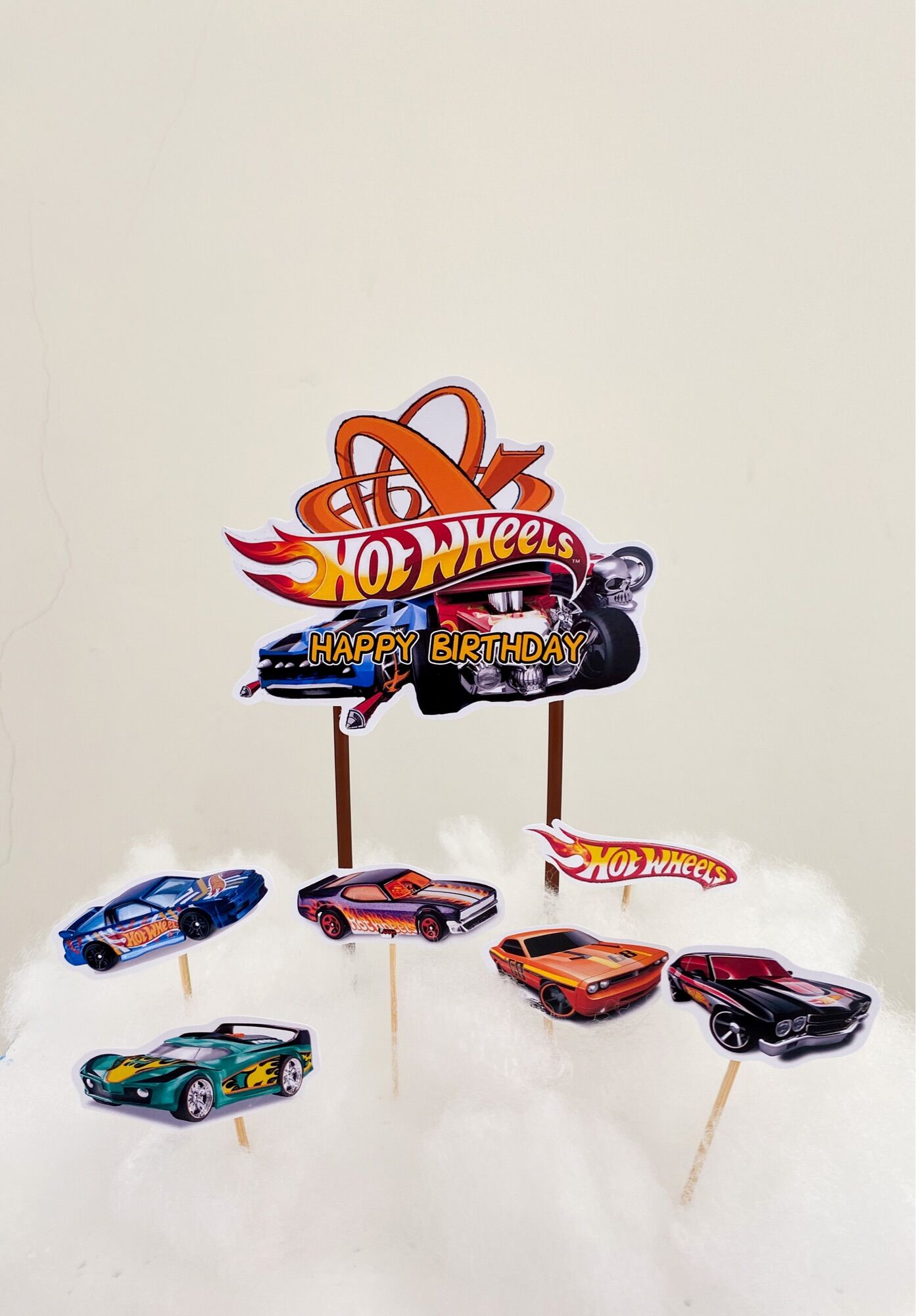 TOPPER HOT WHEELS / CAKE TOPPER HOT WHEELS / TOPPER KUE HOTWHEELS ...