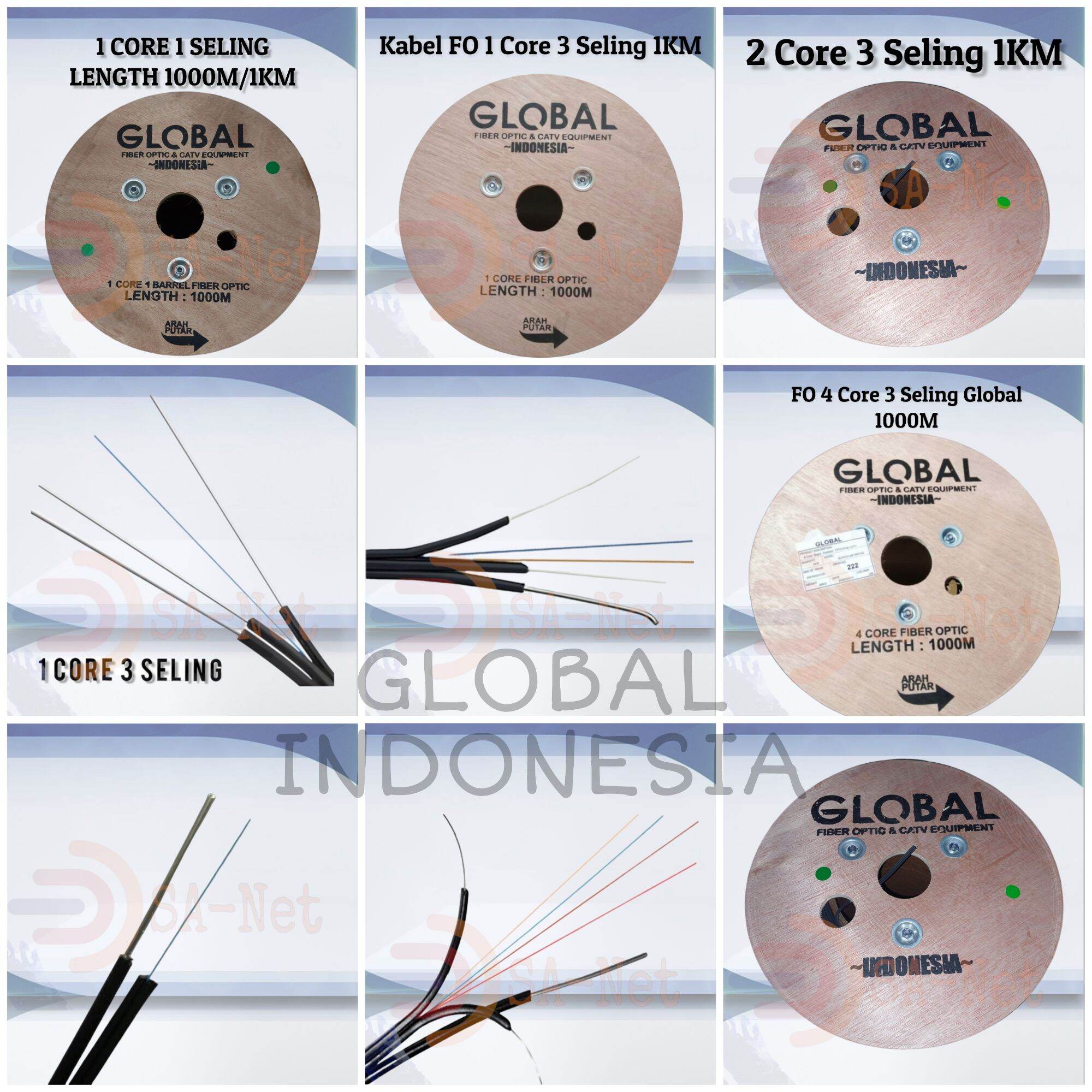 GLOBAL 1 CORE 3 SELING / 2 CORE 3 SELING / 4 CORE 3 SELING - KABEL FO ...