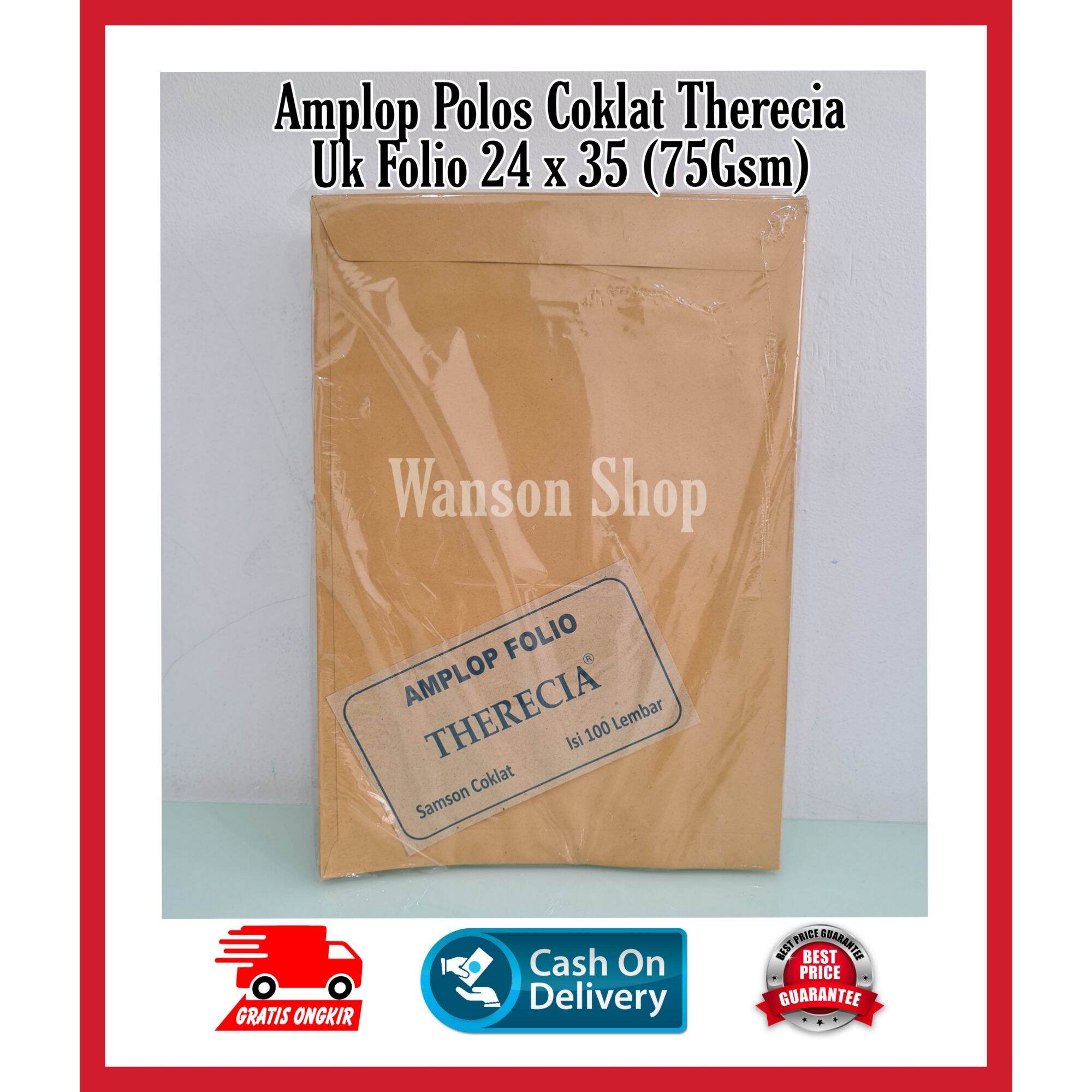 1 PACK AMPLOP COKLAT F4 FOLIO 100PCS / AMPLOP COKLAT FOLIO ISI 100PCS
