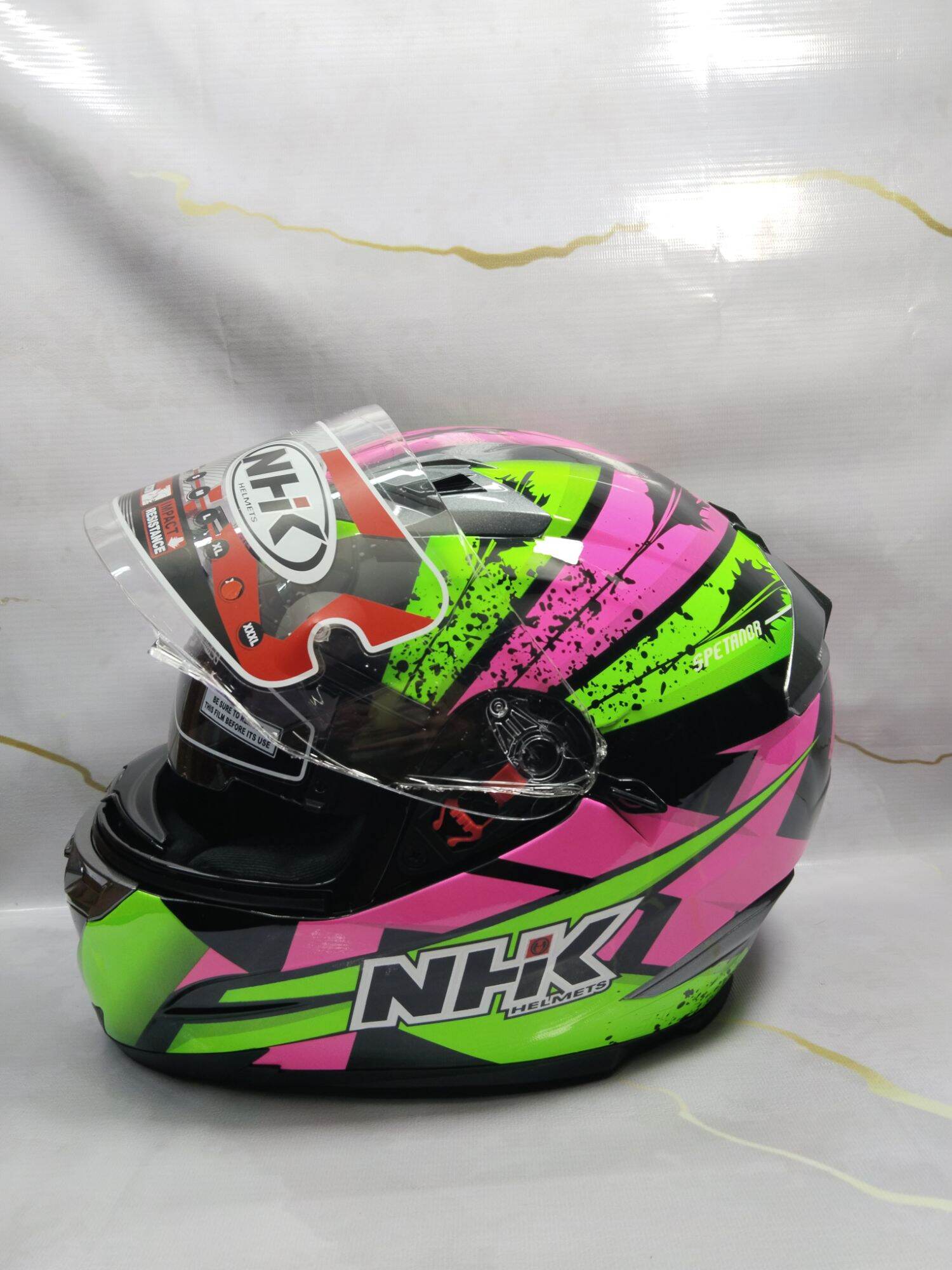 Helm NHK RX9 Motif Spetanor Black/Pink/Green Original Helm
