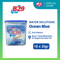 SnackBOX - B29 Deterjen Bubuk OCEAN Blue 18 Sachet x 20gr | Anti Bakteri & Efektif di Segala Air