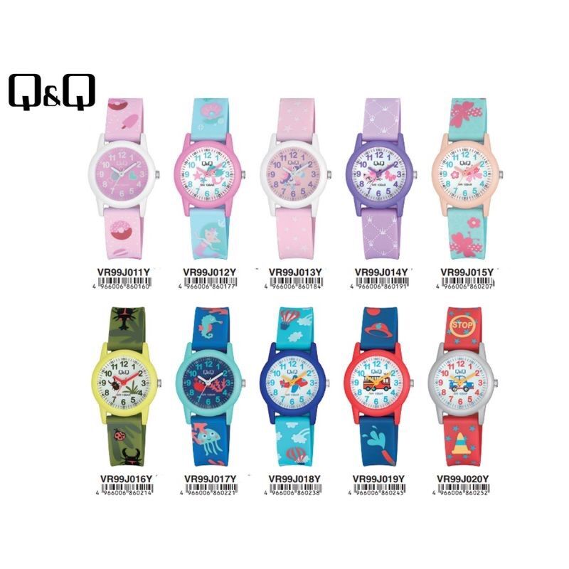 Jam Tangan Anak lucu original Q&Q Vr99 New series