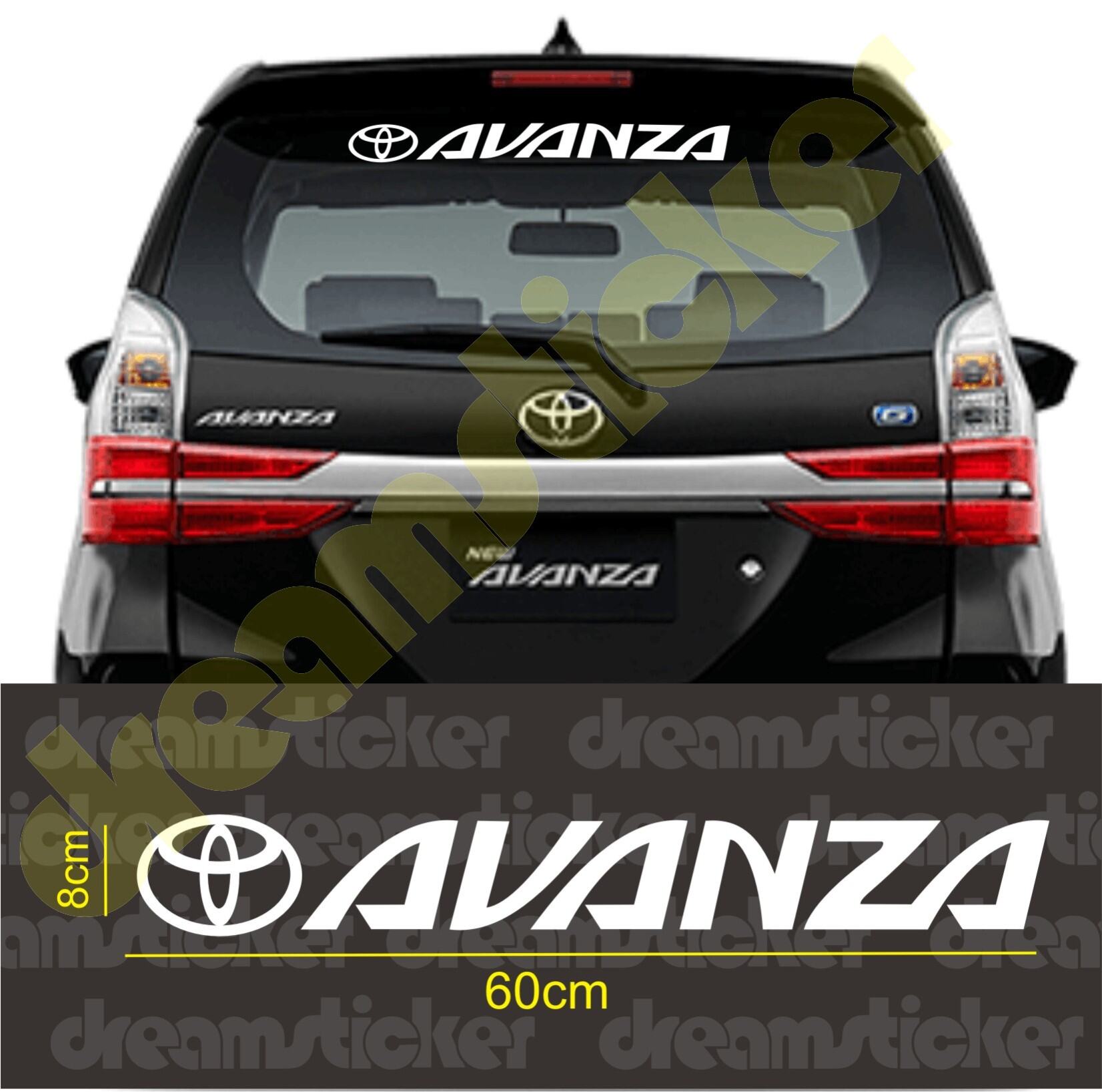 Sticker Stiker Mobil Toyota Avanza Kaca Belakang Lazada Indonesia