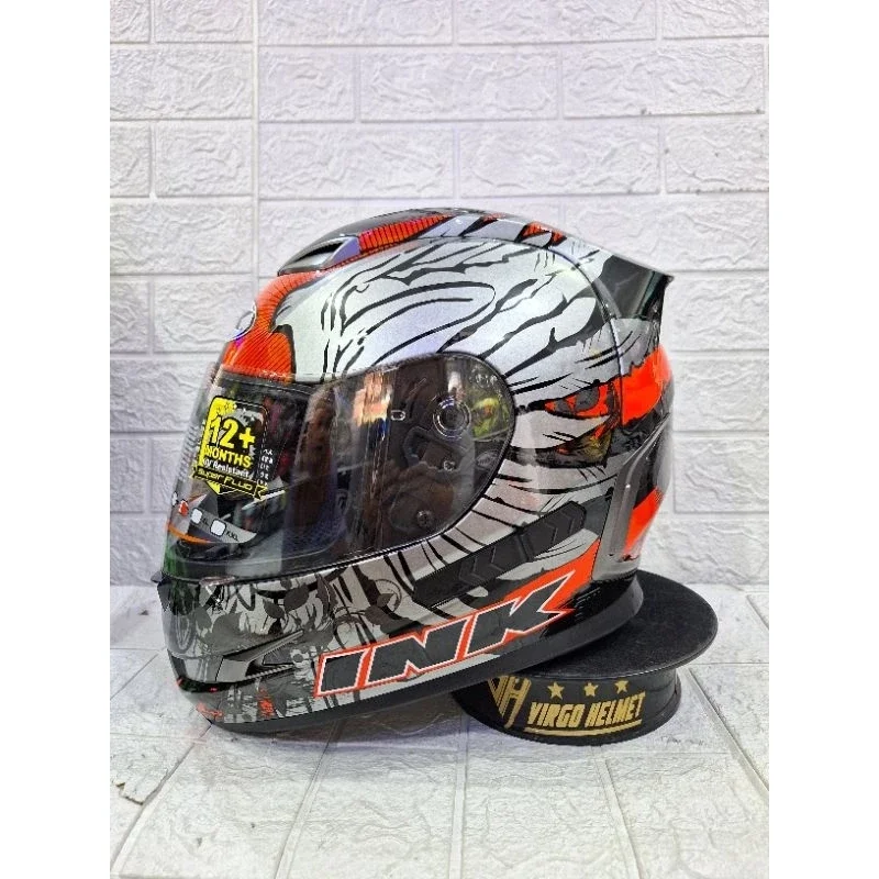HELM INK STEALTH SPECIAL MOTIF DOUBLE VISOR SNI ORIGINAL Harga 565,000 rupiah*Gratis Ongkir