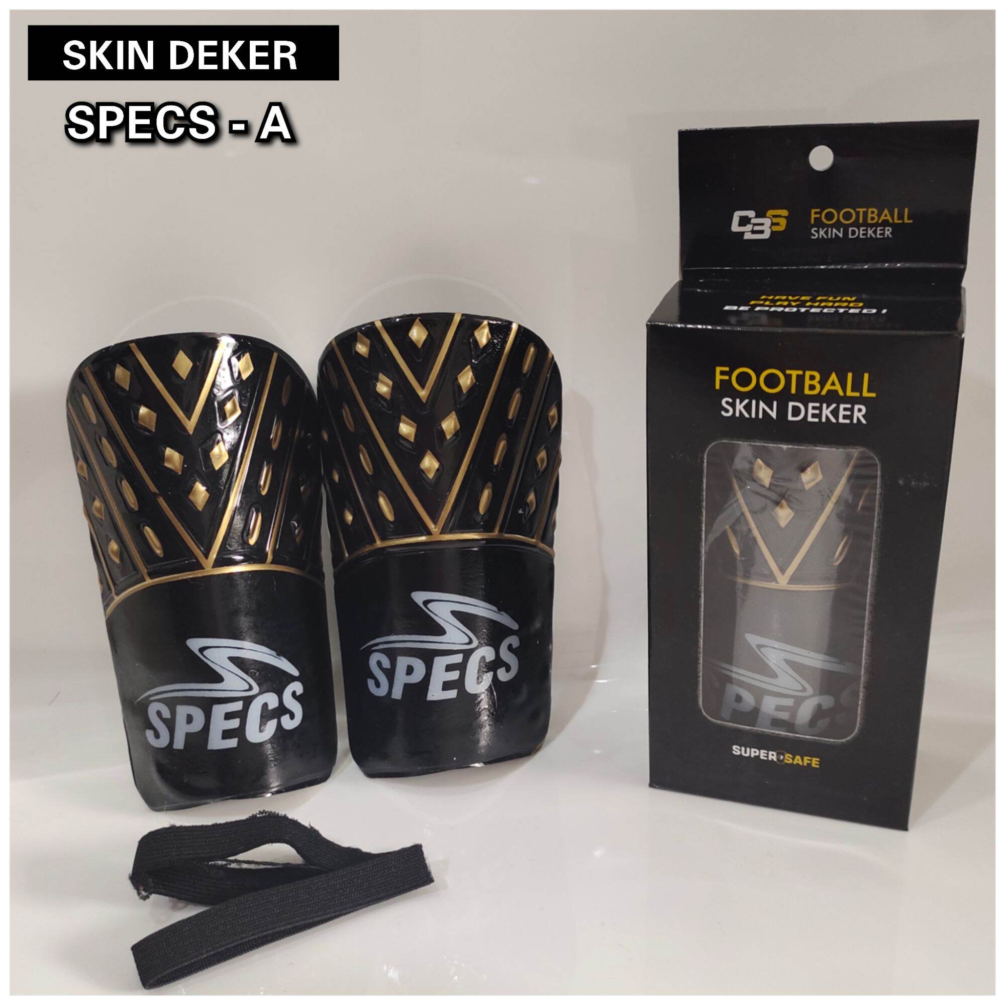 Deker sepak bola Skinguard premium pelindung tulang kering latihan