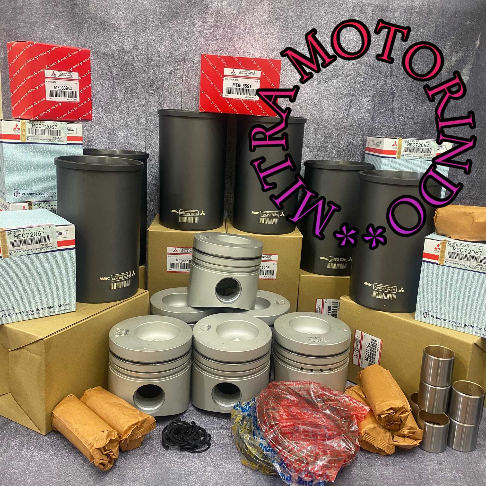 Liner Kit PS220 6D16T/Paket Liner + Piston +Ring Piston + Bushing Con Rod 1Set STD Mitsubishi Fuso 6D16T/PS220 Harga 9,186,000 rupiah*Gratis Ongkir
