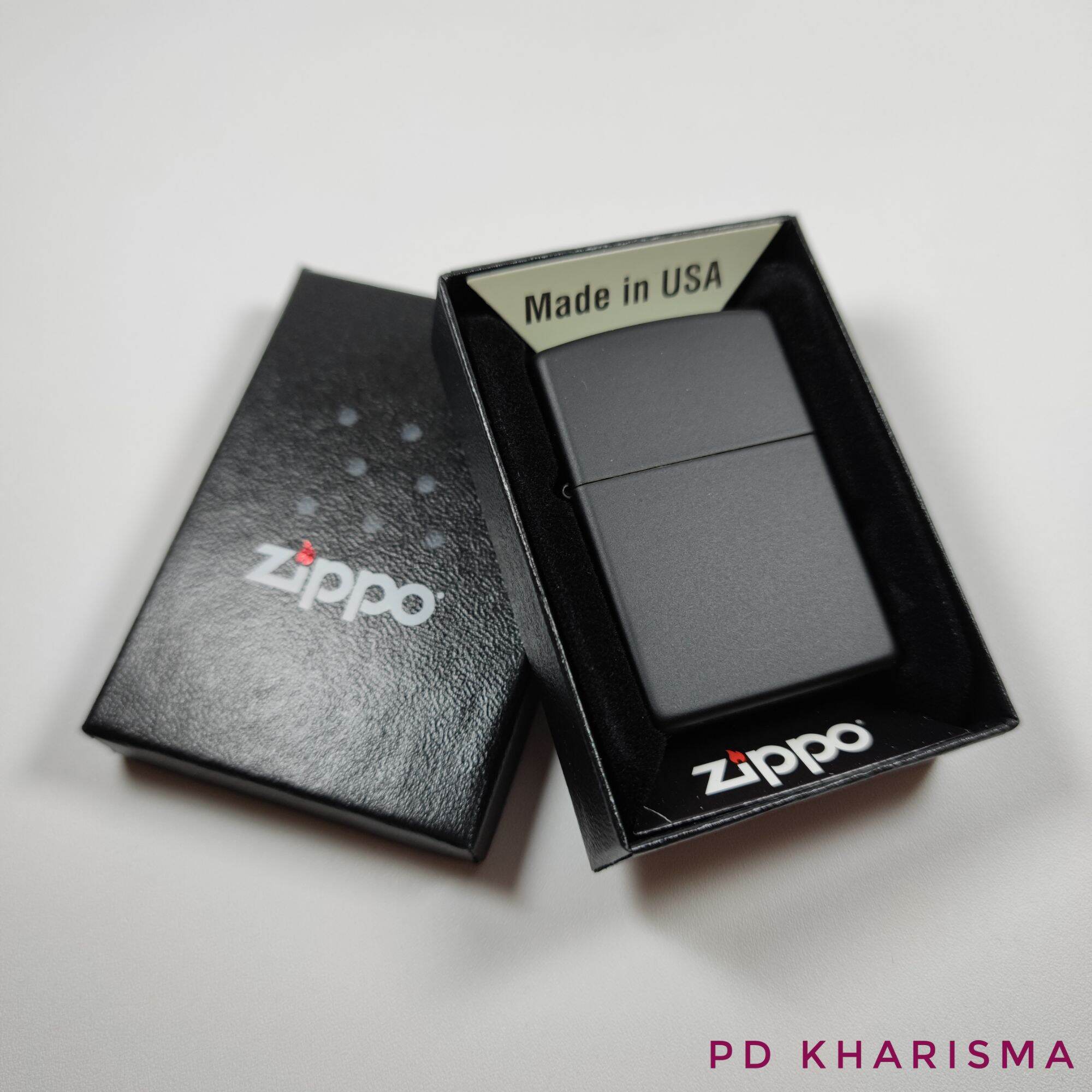 KOREK ZIPPO 218 BLACK MATTE Lazada Indonesia