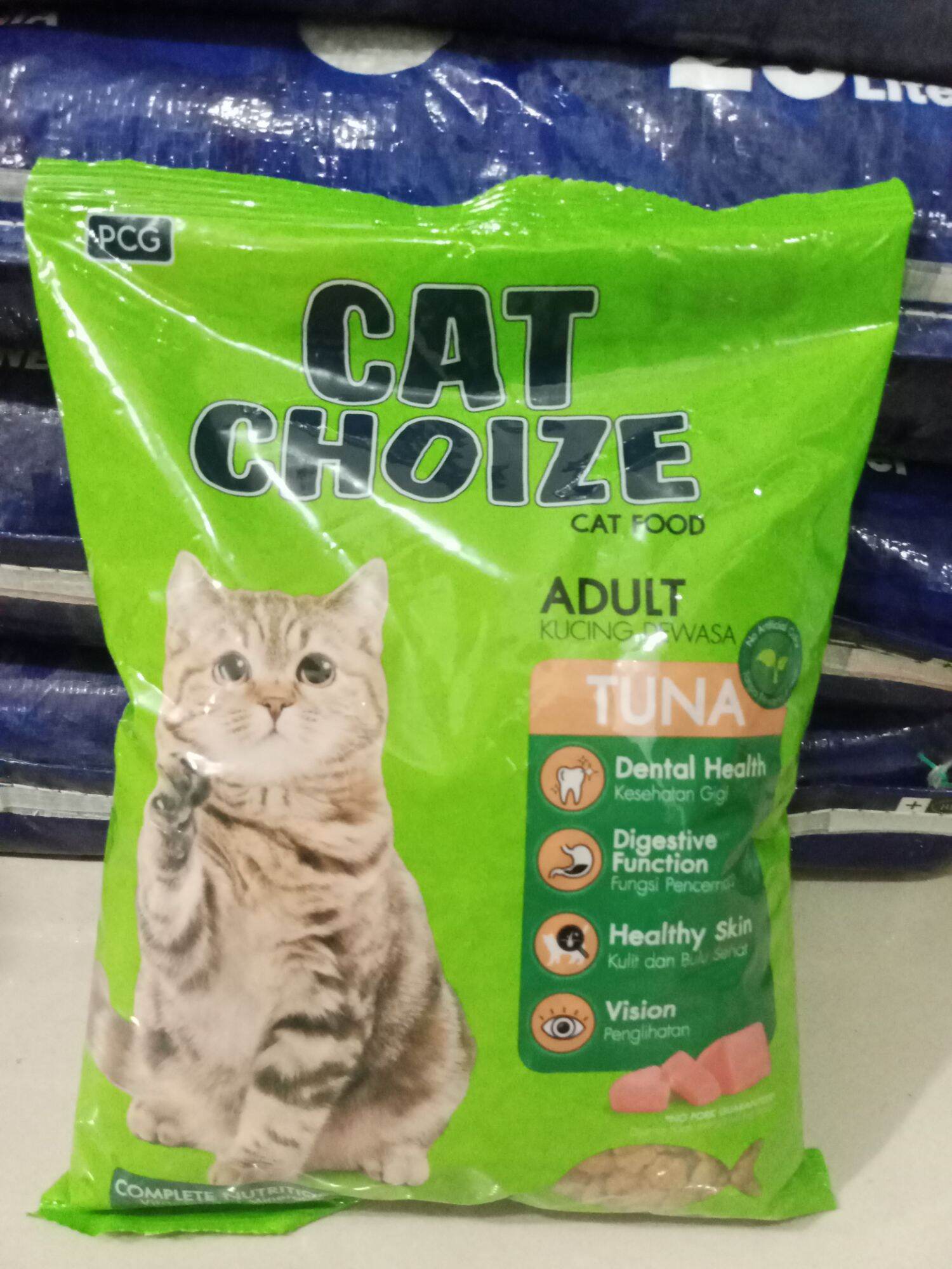 (Paket 5 pcs) Cat Choize Adult Tuna 800g/ Makanan Kucing Dewasa Harga 105,000 rupiah*Gratis Ongkir