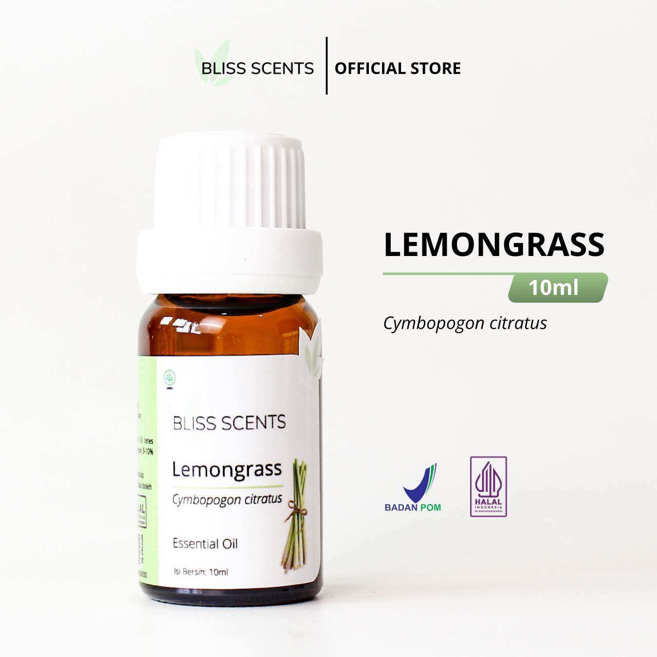 Bliss Lemongrass / Sereh Dapur Essential Oil 100% Murni Aromaterapi Diffuser