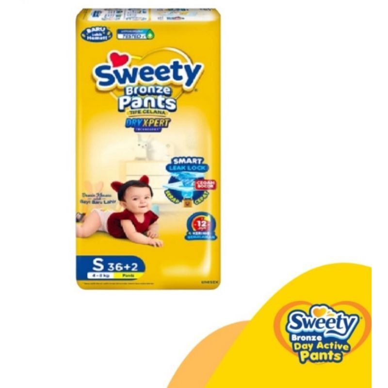 Pampers Sweety Bronze Pants Dry Xpert Jumbo Pack S36 Lazada Indonesia