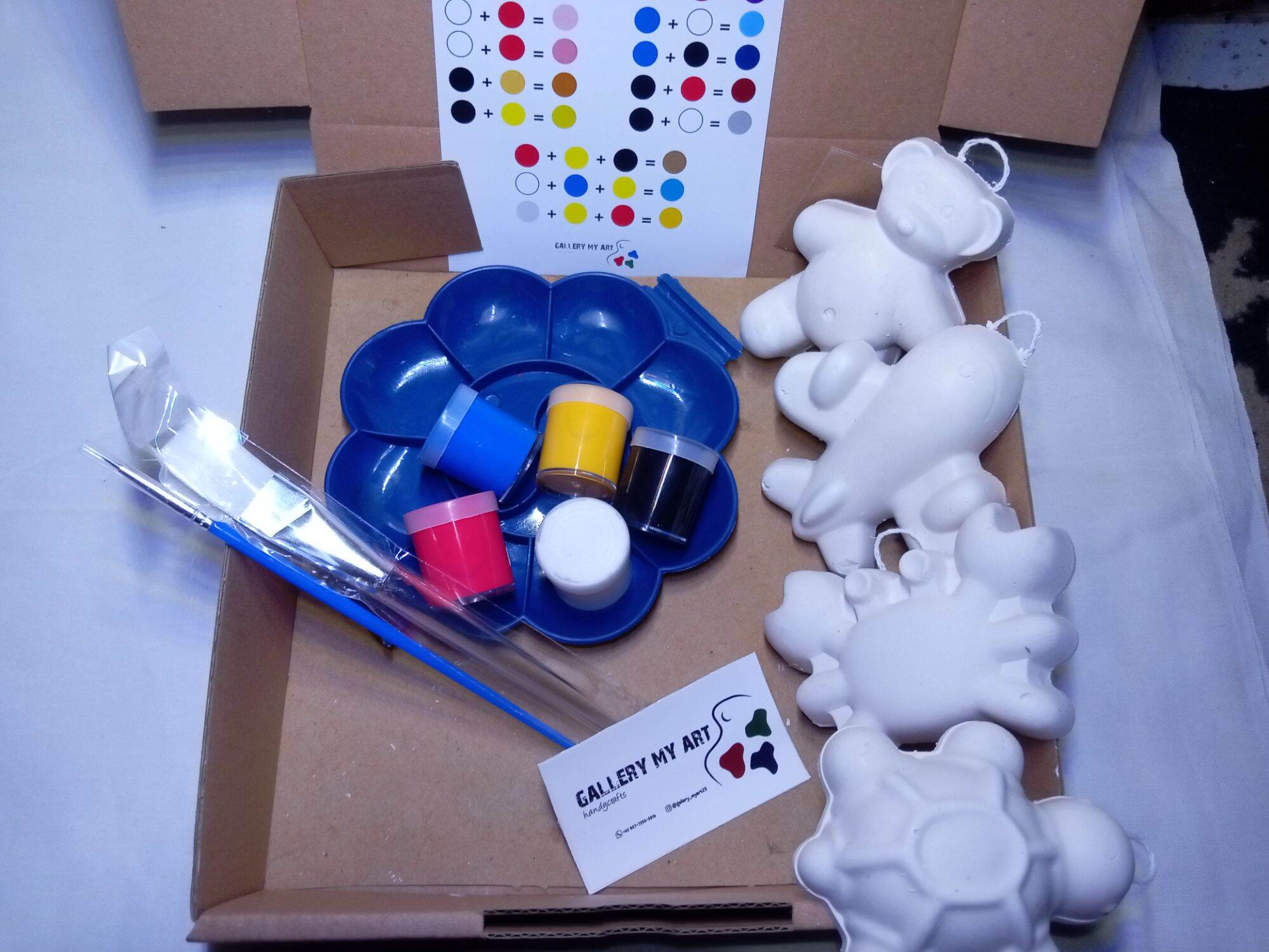 DIY PATUNG GYPSUM KIT KREATIF ANAK SET PATUNG GYPSUM CRAFT LUKIS LENGKAP Lazada Indonesia