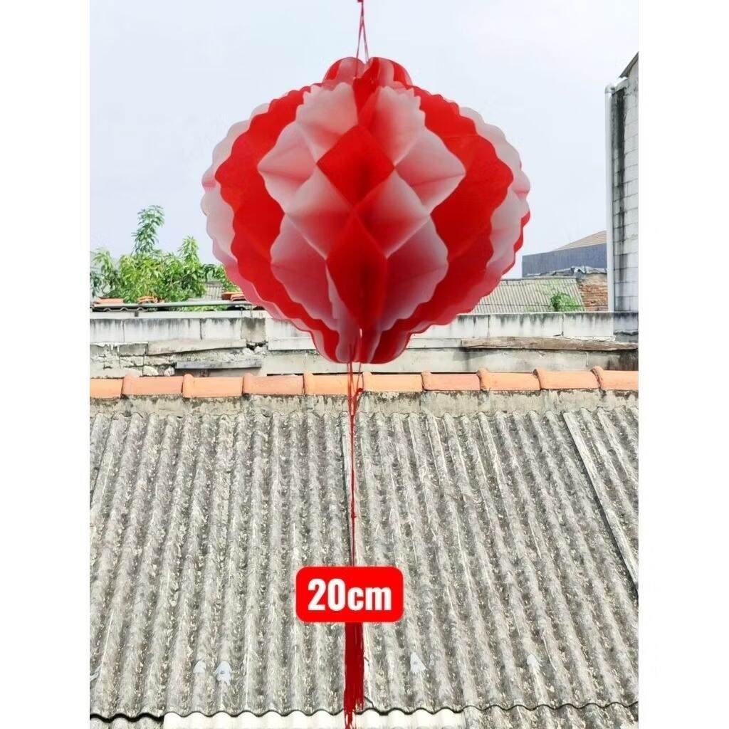 Lampion Merah Putih Lampion Lipat Hiasan Dekorasi Lampion Aksesoris Hut RI Hiasan Agustus