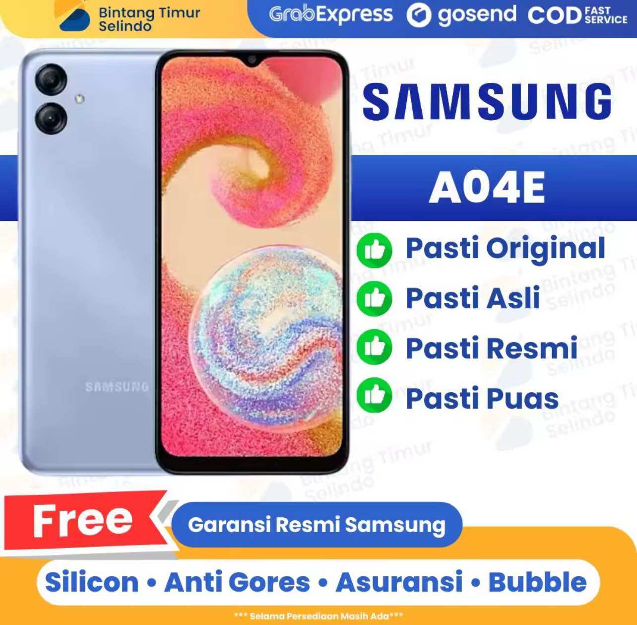 Samsung A04 Harga  1,093,000 Ringgit*Penghantaran Percuma
