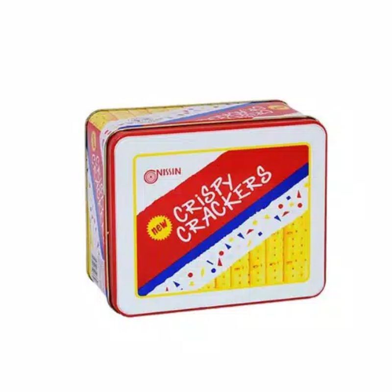 Nissin Crispy Crackers 750gr-Biskuit Keju Kaleng-Krekers-Cemilan ...