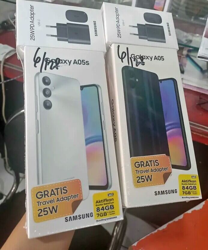 Hp Samsung Galaxy A05 Harga 1,400,000 rupiah*Gratis Ongkir