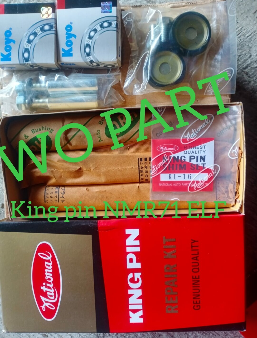 King pin kit king pen ISUZU Elf NMR71 king pin kit king pen Isuzu Elf