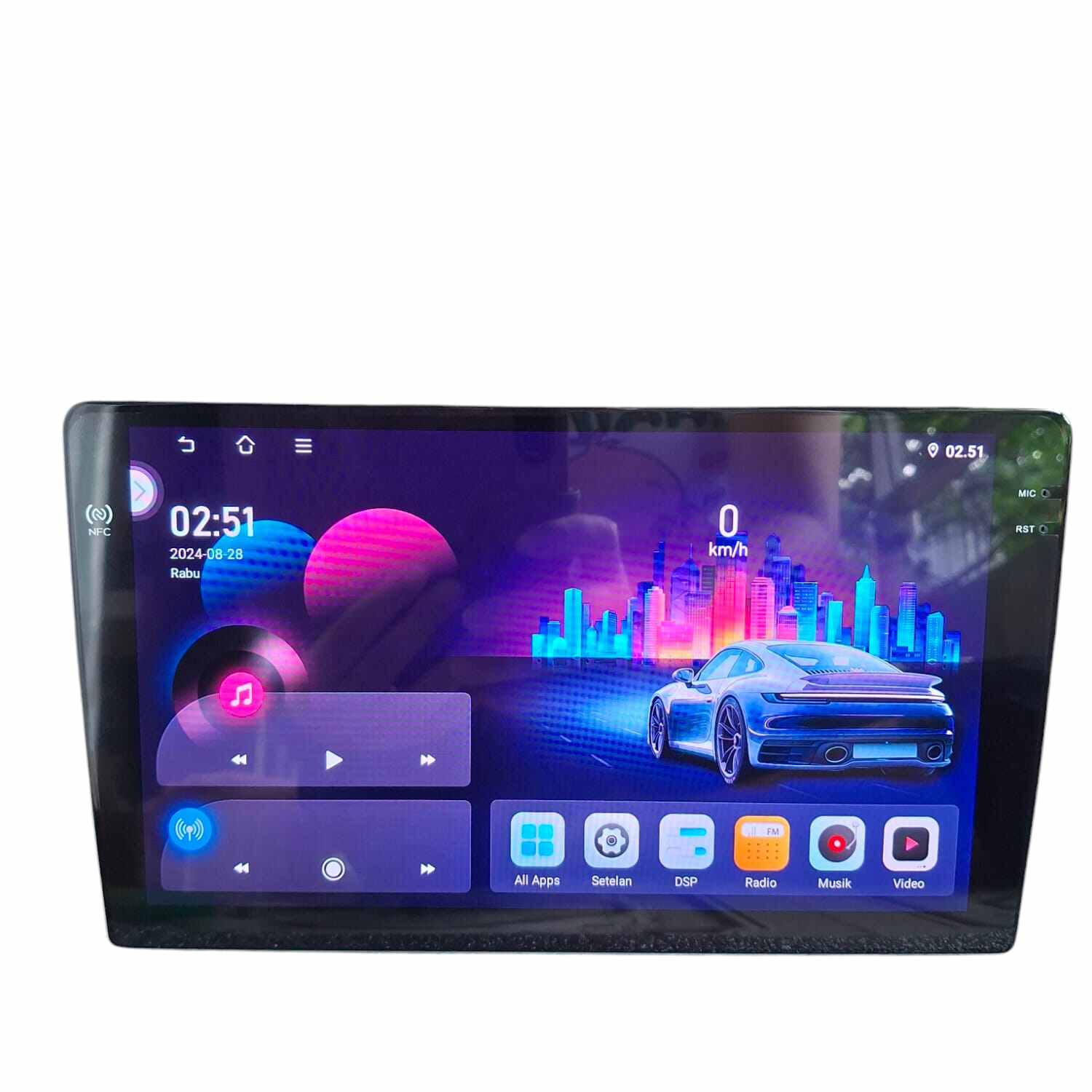 9 Inch Android Head Unit Audioteq Aq-A9 Ram 4+128 Supports Nfc & Incell Blackscreen Harga 1,230,000 rupiah*Gratis Ongkir