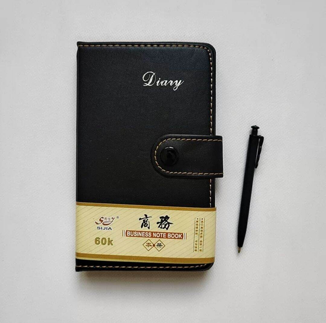 Buku Agenda Catatan Kerja Kancing 48k 60k Note Book Diary
