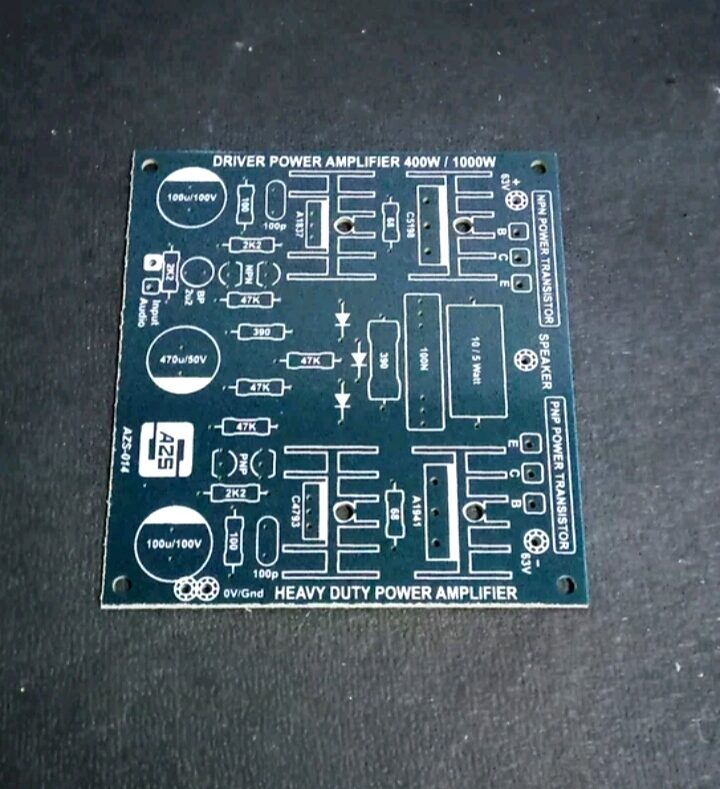 PCB Power Amplifier 2 Tingkat Mono PA Simetris Berkarakter Midlow ...