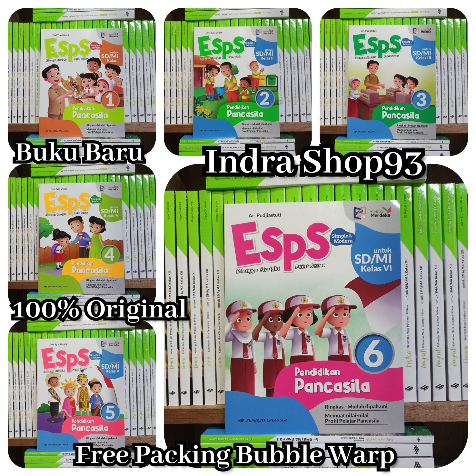 Buku ESPS Pendidikan Pancasila Kelas 1 2 3 4 5 6 SD/Mi Erlangga ...