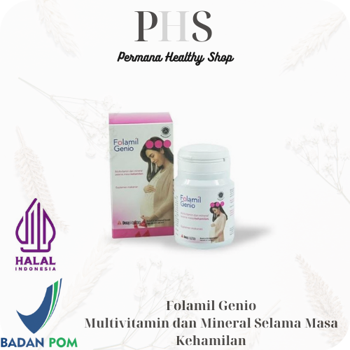 Folamil Genio - Folamil Genio 30 kapsul - Multivitamin dan mineral pada masa kehamilan - Multivitamin dan Mineral Untuk ibu Hamil
