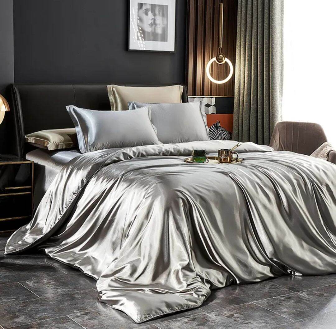 Bedcover Set Sprei Satin Premium UK 160x200 Queen Size/Sprei satin premium/Bedcover  Satin Premium | Lazada Indonesia