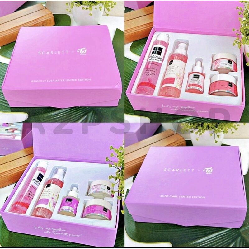 scarlett whitening Brightly series 5点セット PAKET SCARLETT WHITENING BRIGHTLY 5 ITEM ( MIX) BOX EXCLUSIVE