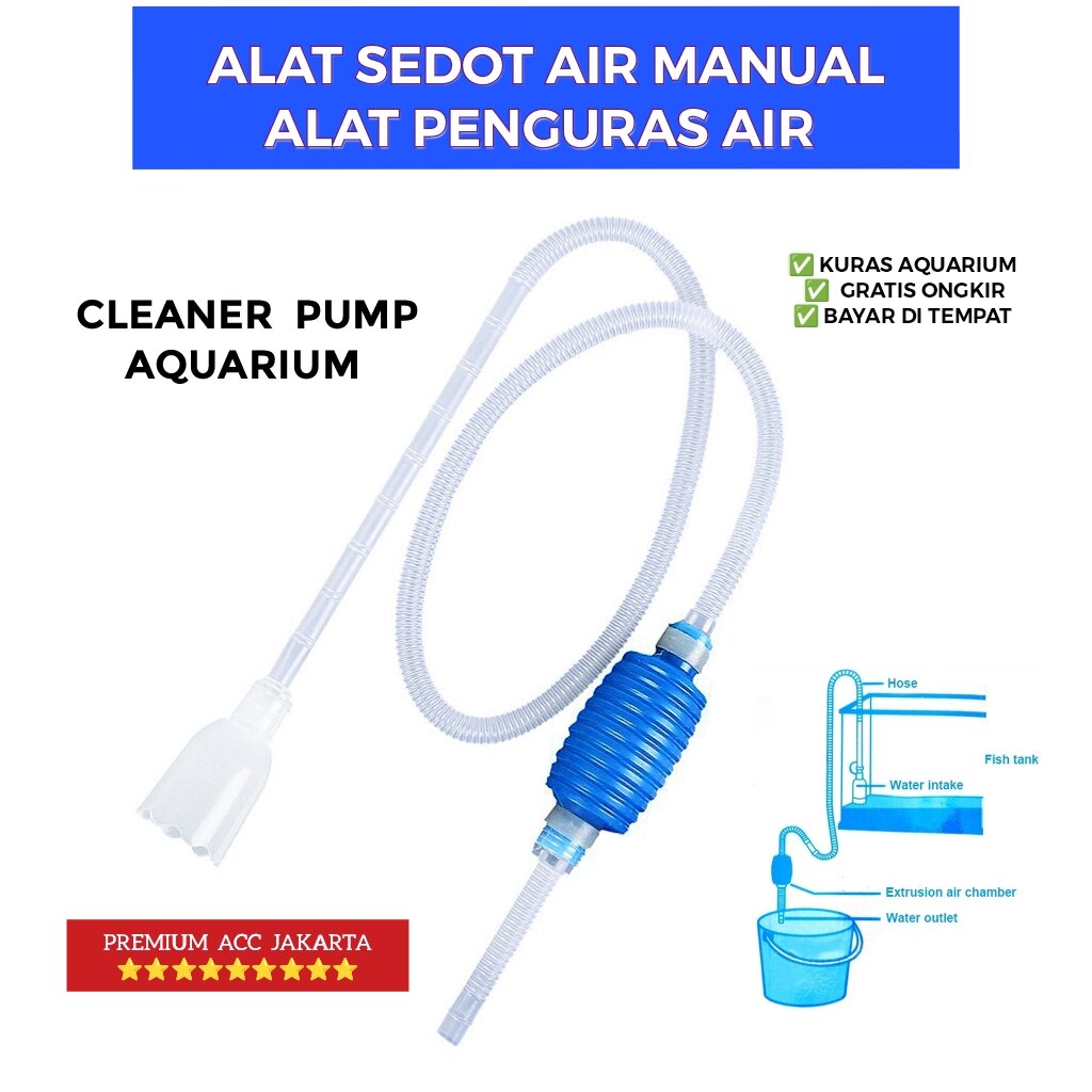 Alat Penguras Aquarium Alat Penyedot Air Aquarium Alat Kuras