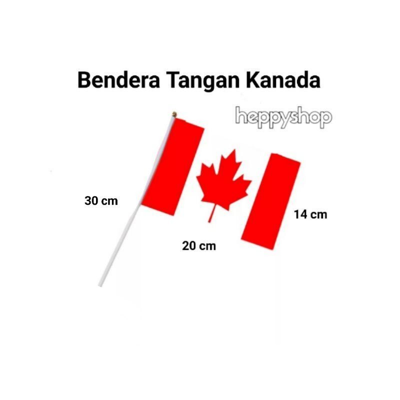 Bendera Tangan Stik Pawai Negara Kanada Lazada Indonesia