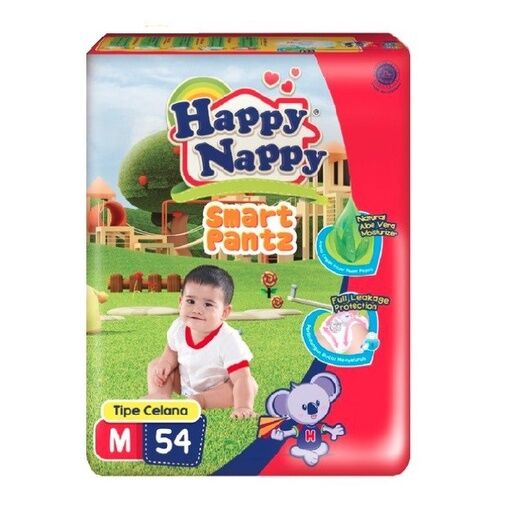 Happy Nappy Smart Pants M 54 - Popok Celana Bayi. 