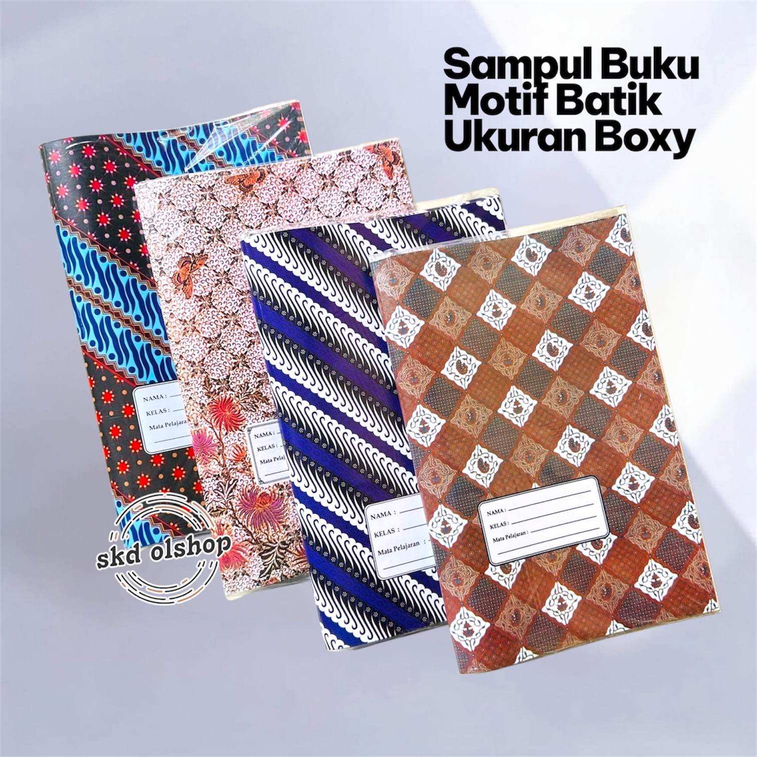 Sampul buku tulis Batik ukuran BOXY/maxy ukuran Buku Campus( isi 20 lembar/ 1 Pack)