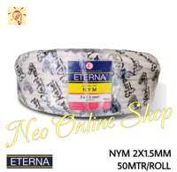 Kabel Eterna NYM 2X15 2X1.5 mm Rol 50 Meter