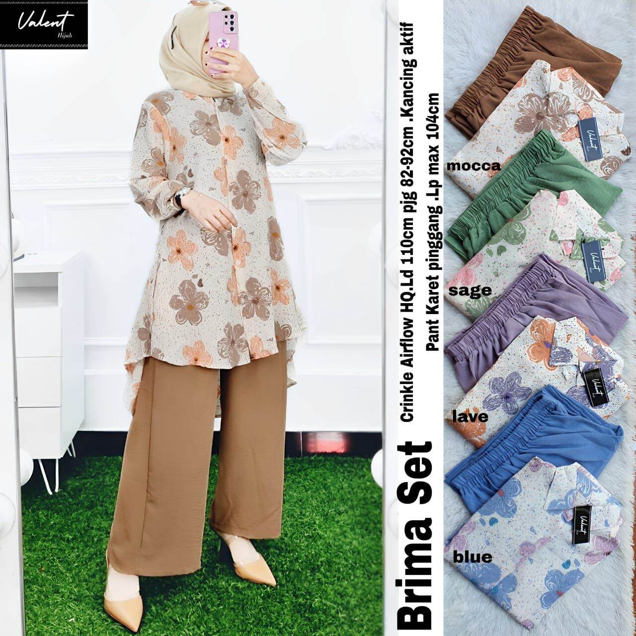 Brima Set bahan crinkle airflow | Lazada Indonesia