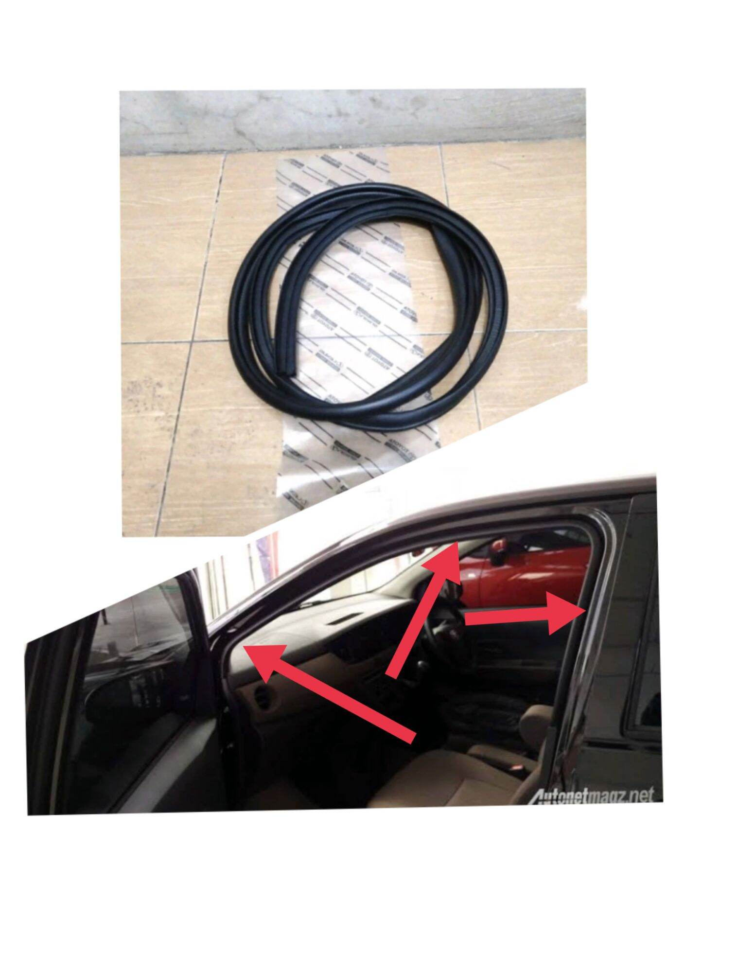 karet balon pintu body avanza ,xenia rush terios etios Harga 60,000 rupiah*Gratis Ongkir