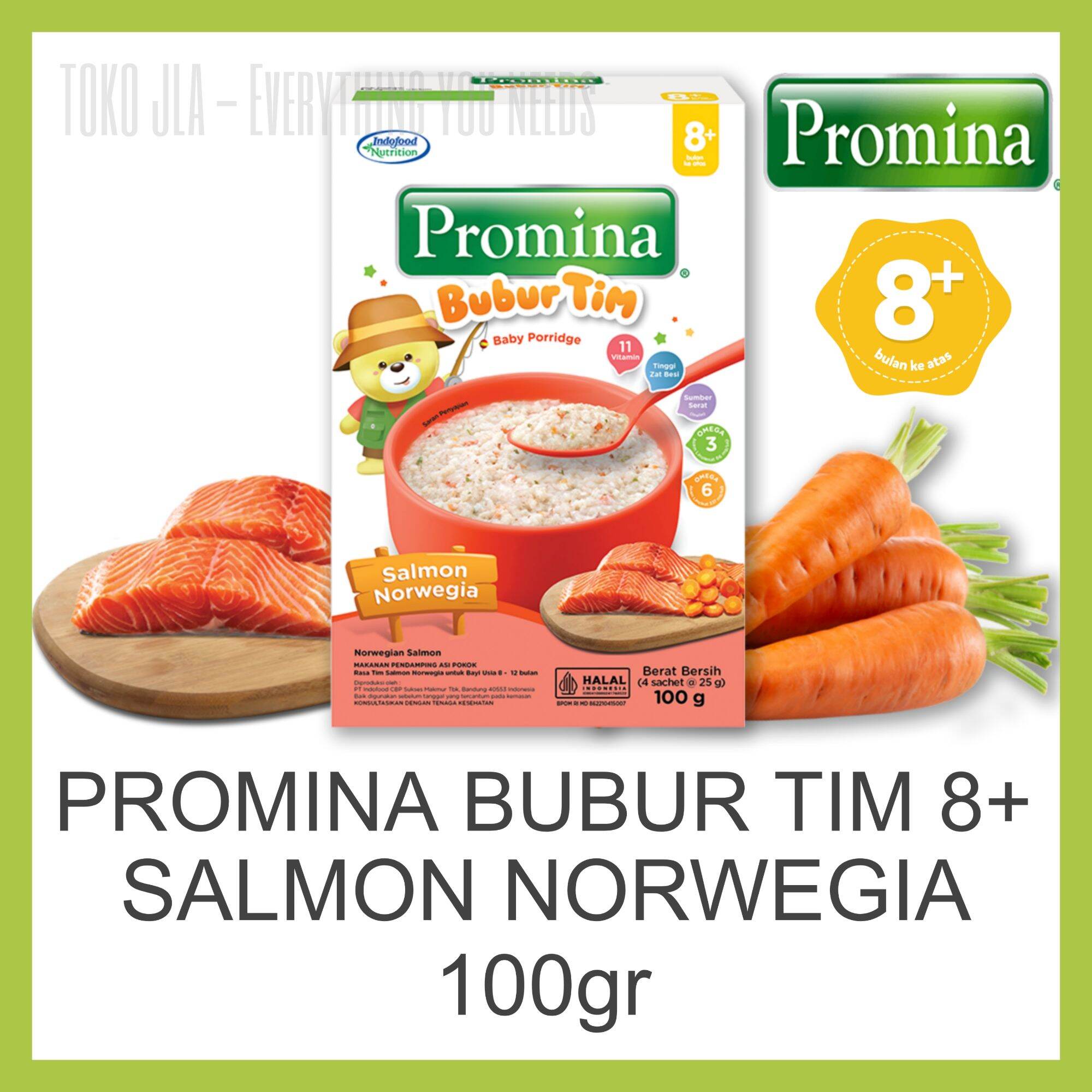 PROMINA Bubur Tim 8+ Salmon Norwegia 100gr