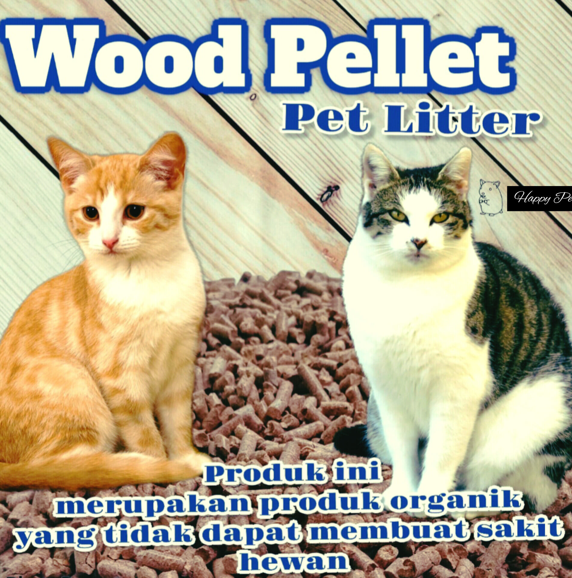 Promo Kemasan 7 kg Wood Pellet pasir kucing Cat Litter / Alas Kandang Pelet  Kayu | Lazada Indonesia