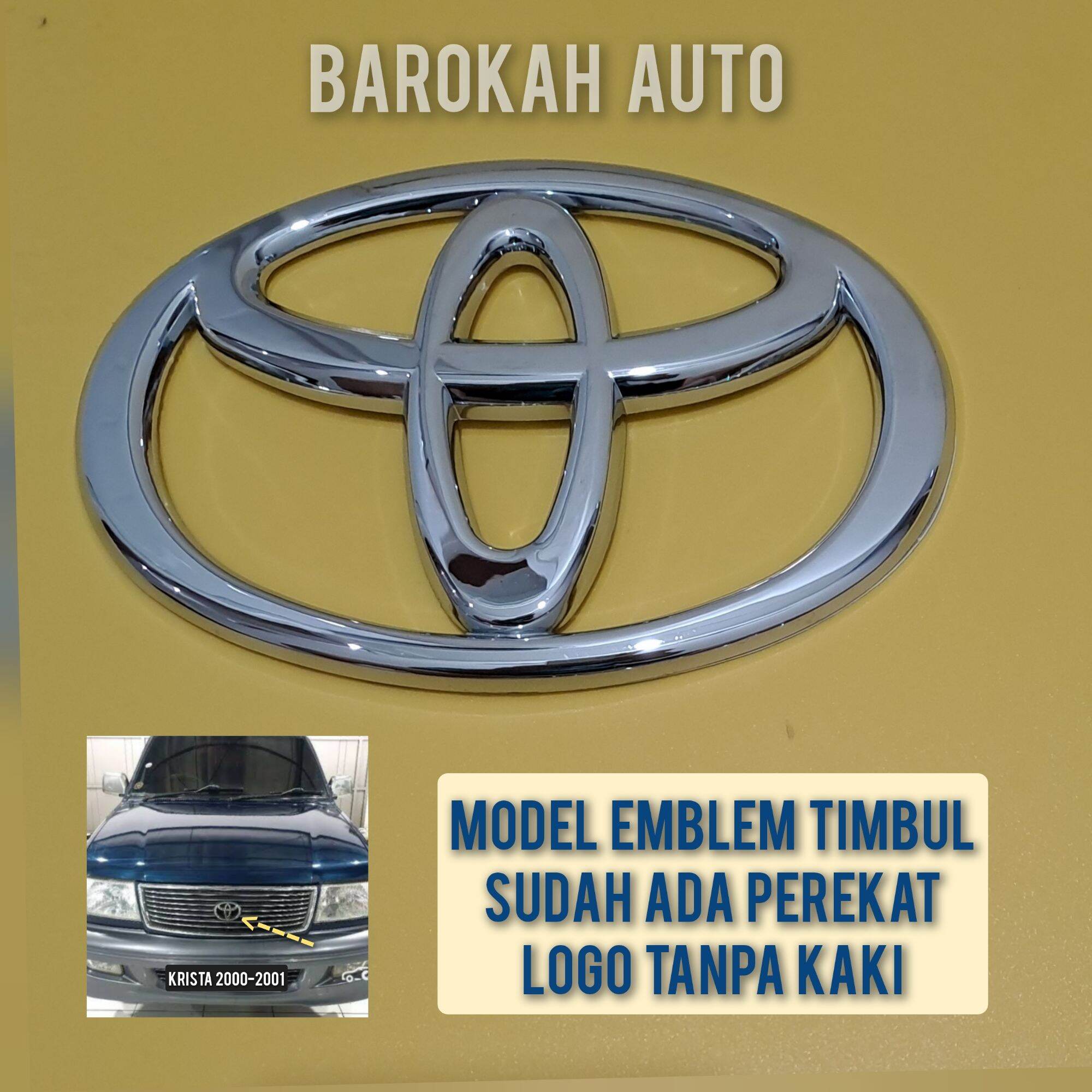 emblem logo toyota depan mobil kijang krista 2000 2001 model tempel Giá 45,000 Đồng*Miễn phí vận chuyển