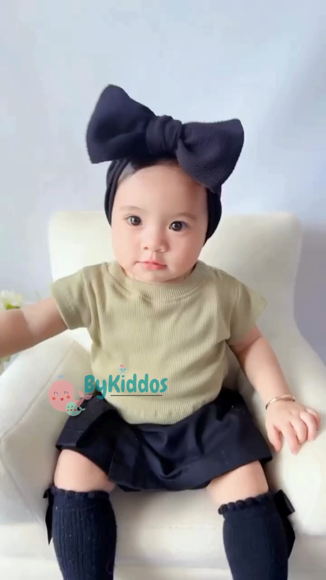 Bykiddos - (LOKAL) Kaos Anak Crop Top / Atasan Anak Perempuan Lucu 1-3 tahun