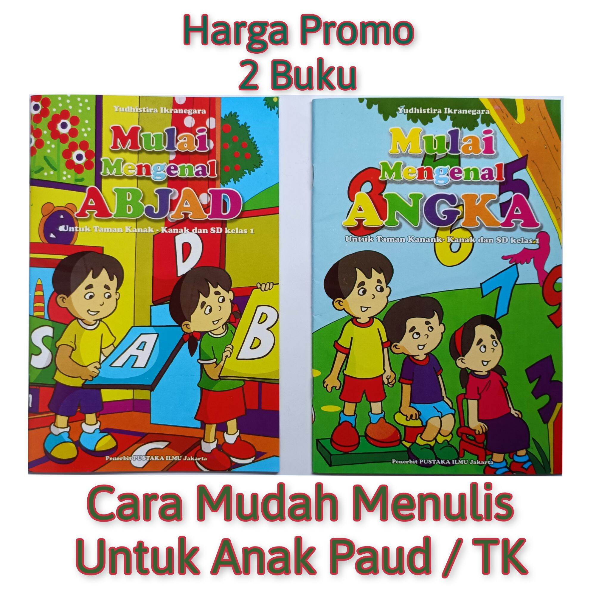 Buku Belajar Menulis Anak Tk Paket 2 Buku Tk Belajar Abjad Dan Angka ...