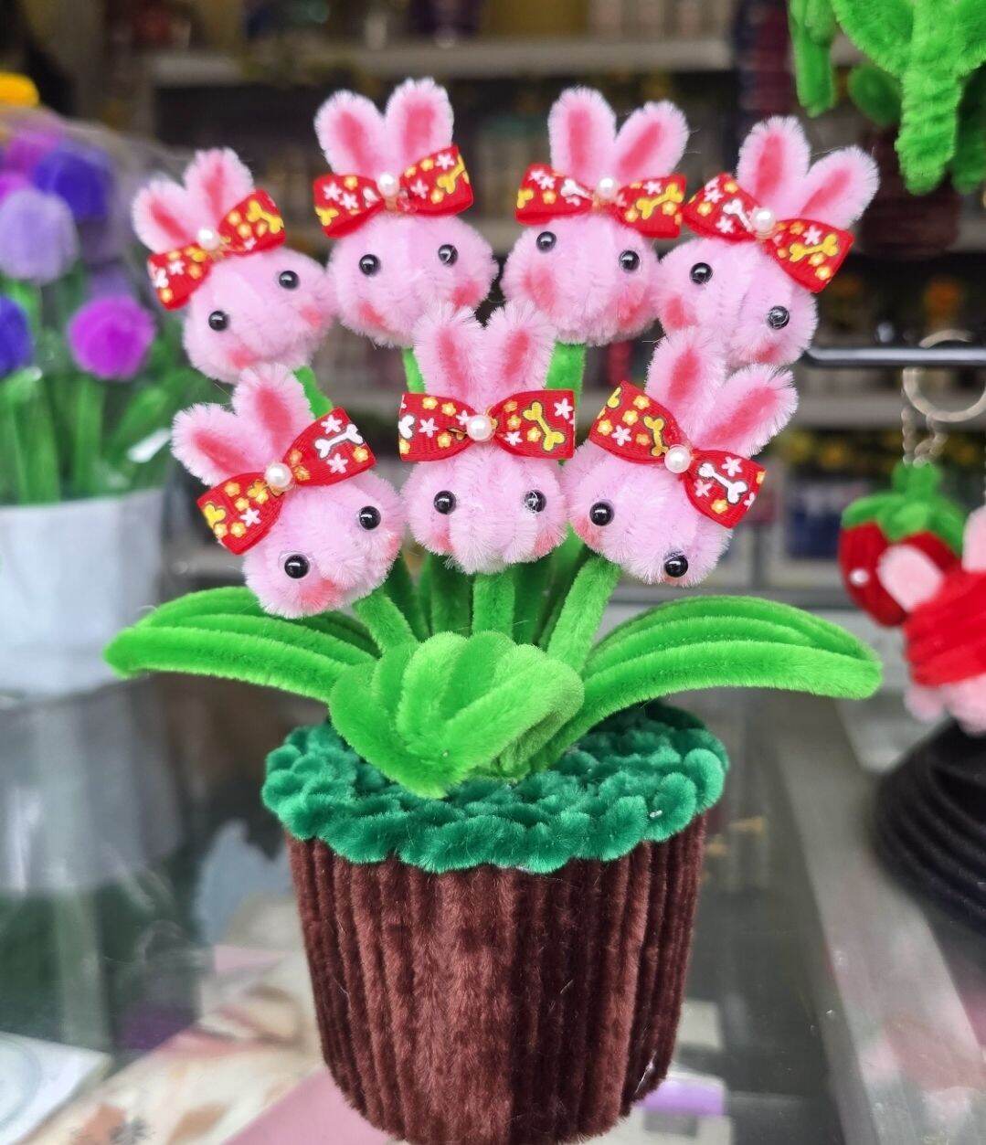 Bunga kawat bulukawat bulubunga hiasbunga karakter bunny